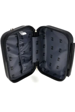 Beauty case nero rigido con tracolla Prima riga Pr194