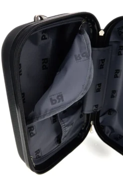 Beauty case nero rigido con tracolla Prima riga Pr194