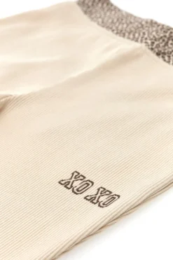 Beige Hose mit Animalprint PITT KIDS PT-KP-7006