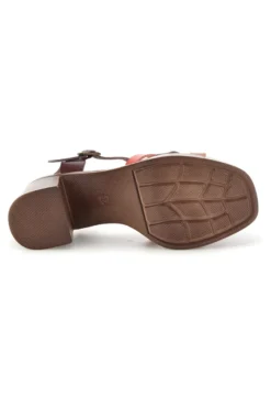 Beige Sandalen mit Absatz und Plateau Prima riga AD897701