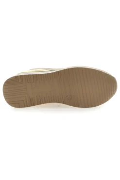 Beige Schnürschuhe mit Plateau und Obermaterial mit Glitzer CAFE‘ COST H1506049