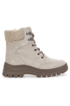 Beige Stiefeletten mit warmer Innenseite und gearbeitetem Kragen Relife 22808B13R