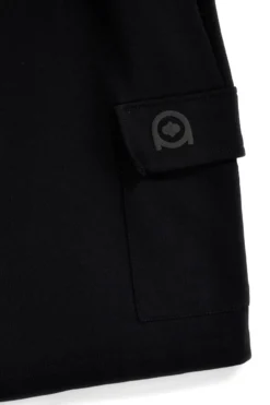 Bermuda nero in cotone con tasche laterali Boardman Alpha8