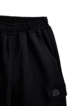 Bermuda nero in cotone con tasche laterali Boardman Alpha8