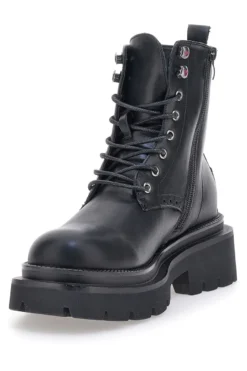 BETTYFLOWER 124 Schwarze Stiefeletten mit Reißverschluss