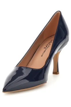Blaue Lackleder Pumps Pittarello couture 6418