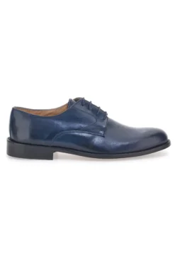 Blaue Schnürschuhe aus echtem Leder Pittarello 7720