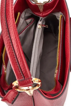 Borsa a mano bordò con scomparti interni Basile CLASS BA1272DOLL