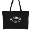 Borsa a spalla mare nera in tessuto Calvin klein 3348