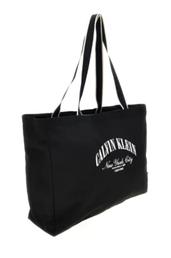 Borsa a spalla mare nera in tessuto Calvin klein 3348