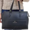 Borsa a spalla nera DOUBLE CHECK 18242-2