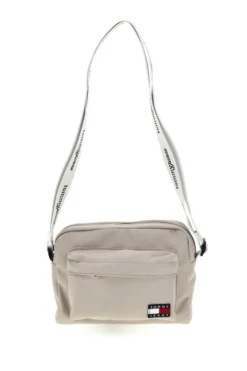 Borsa a Tracolla Beige in Tessuto con Tracolla con Logo Tommy Jeans 18462