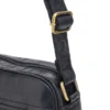 Borsa a tracolla nera compatta con zip Basile BA3543TI
