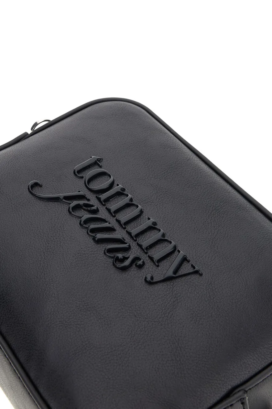 Borsa a Tracolla Nera con Logo in Rilievo Tommy Jeans 18451
