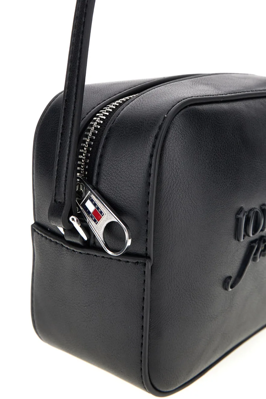 Borsa a Tracolla Nera con Logo in Rilievo Tommy Jeans 18451