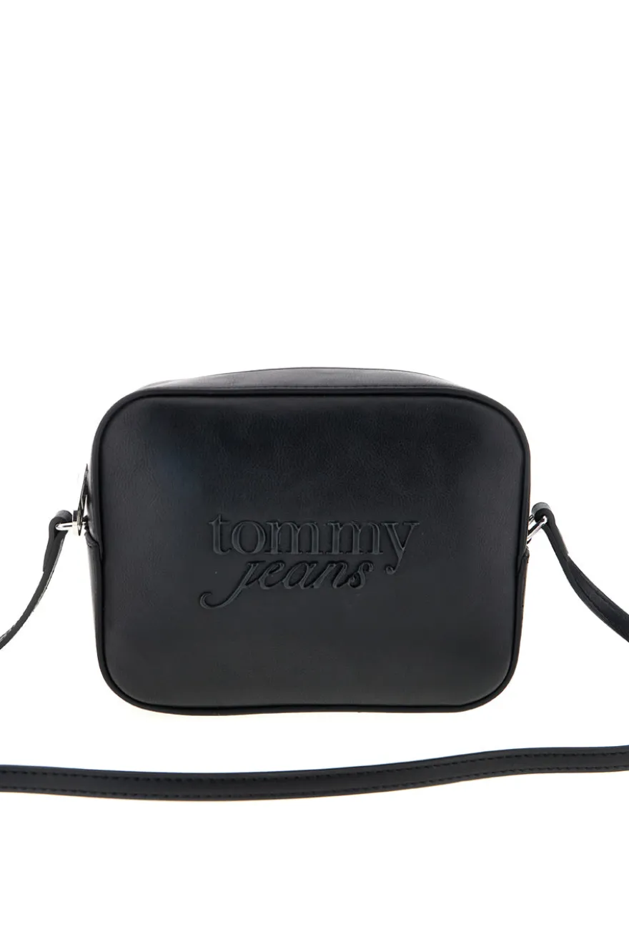 Borsa a Tracolla Nera con Logo in Rilievo Tommy Jeans 18451