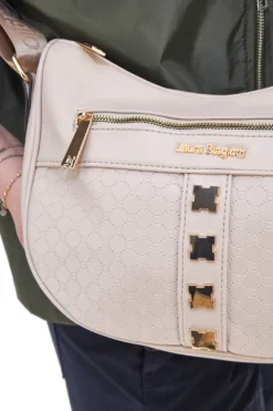 Borsa a Tracolla Rosa con Cerniera Frontale LAURA BIAGIOTTI SIGRID