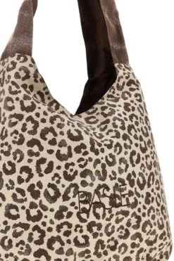 Borsa beige animalier con nodo Basile CLASSBA22222