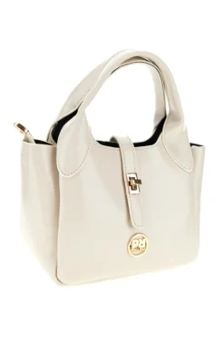 Borsa beige con foulard Prima riga BAGPITT005-B