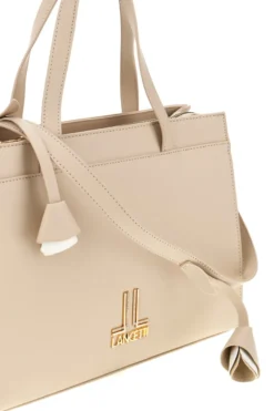 Borsa beige con tracolla rimovibile Lancetti MOI LL26S-106-1