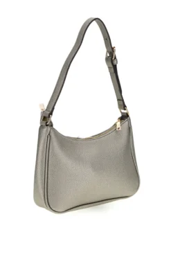 Borsa grigio metallizzato con tasca frontale Basile 11950EDOLL