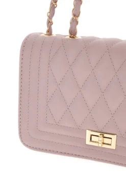 Borsa Malva trapuntata con doppi manici a catena PRIMA RIGA SPA AFRODITE