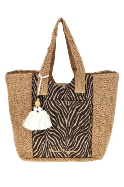 Borsa mare beige con fantasia Renato balestra 62140/ZAN2