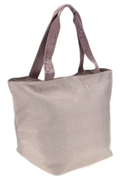 Borsa mare beige rosa con zip Renato Balestra 61099/MIAB3