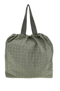 Borsa mare verde fantasia trasformabile in zaino Naj-oleari 61988/MIAP2