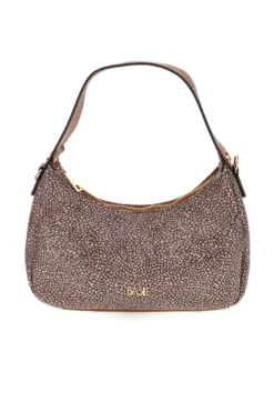 Borsa marrone a fantasia con tracolla removibile Basile BA1276TAP