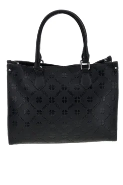 Borsa nera a mano con tracolla Me & me 20499