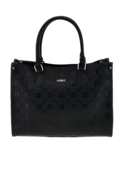 Borsa nera a mano con tracolla Me & me 20499