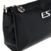 Borsa nera a tracolla compatta Emma spagnesi PU1461