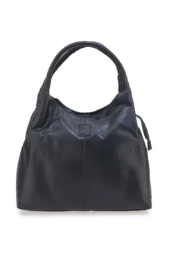 Borsa nera in vera pelle con manici doppi Basile CLASS BA3671TI