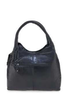 Borsa nera in vera pelle con manici doppi Basile CLASS BA3671TI