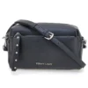 Borsa nera in vera pelle con tracolla e tasche interne First Lady SL 99138