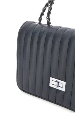 Borsa nera trapuntata con doppio manico PRIMA RIGA SPA ATENA