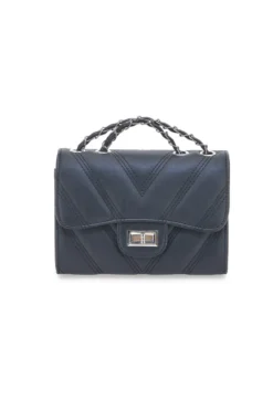 Borsa nera trapuntata con manico PRIMA RIGA SPA ERA