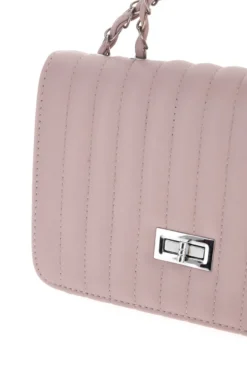 Borsa rosa trapuntata con doppio manico PRIMA RIGA SPA ATENA