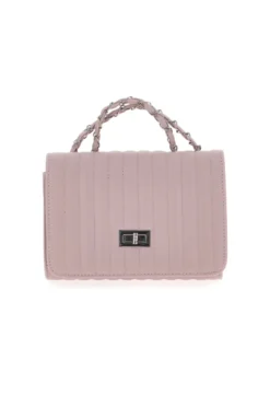 Borsa rosa trapuntata con doppio manico PRIMA RIGA SPA ATENA