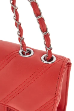Borsa rossa trapuntata con manico PRIMA RIGA SPA ERA
