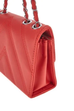 Borsa rossa trapuntata con manico PRIMA RIGA SPA ERA