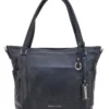 Borsa shopper nera con manici e tracolla inclusa First Lady SL 8251