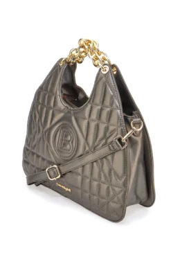 Borsa trapuntata verde oliva con manici a catena Laura Biagiotti LB25W-261-2