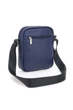 Borsello blu con tasche frontali Black Shoot BS522-1