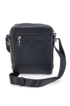 Borsello nero con tracolla regolabile Cotton belt K19-026-B052