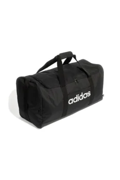 Borsone nero capiente con tracolla regolabile Adidas LINEAR DUFFEL L