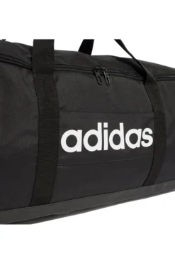 Borsone nero capiente con tracolla regolabile Adidas LINEAR DUFFEL L