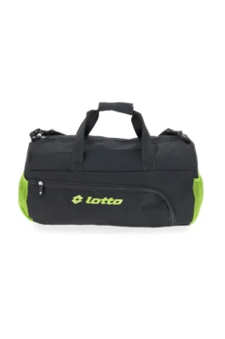 Borsone nero con inserti verdi Lotto LTT427