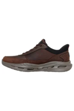Braune Slip-In-Sneaker mit Arch Fit und Glide-Step Skechers Orvan Moxley